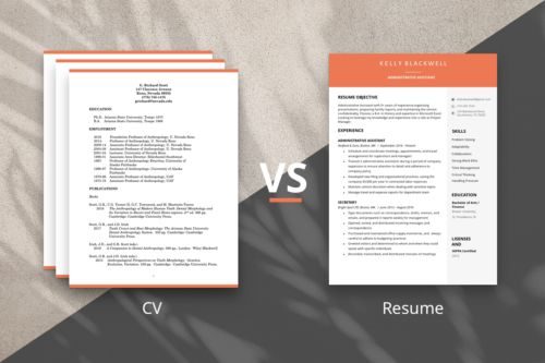 Perbedaan CV dengan Resume