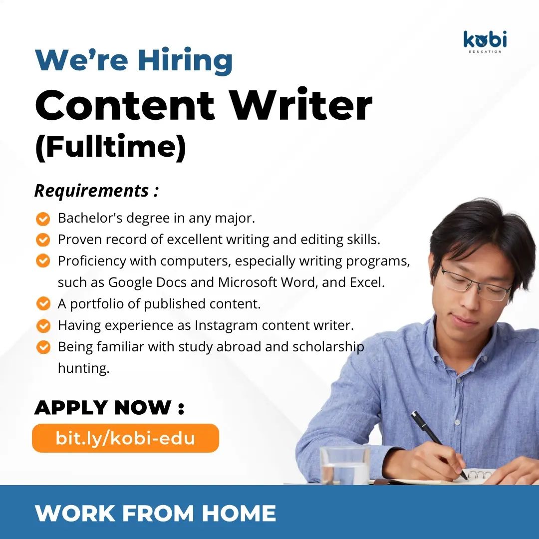 Loker Terbaru [11 Juli 2023]: Jadi Content Writer Full-time Secara ...