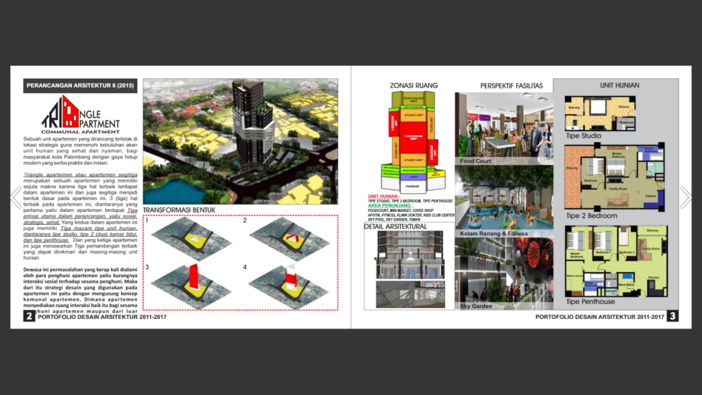 contoh portofolio arsitek