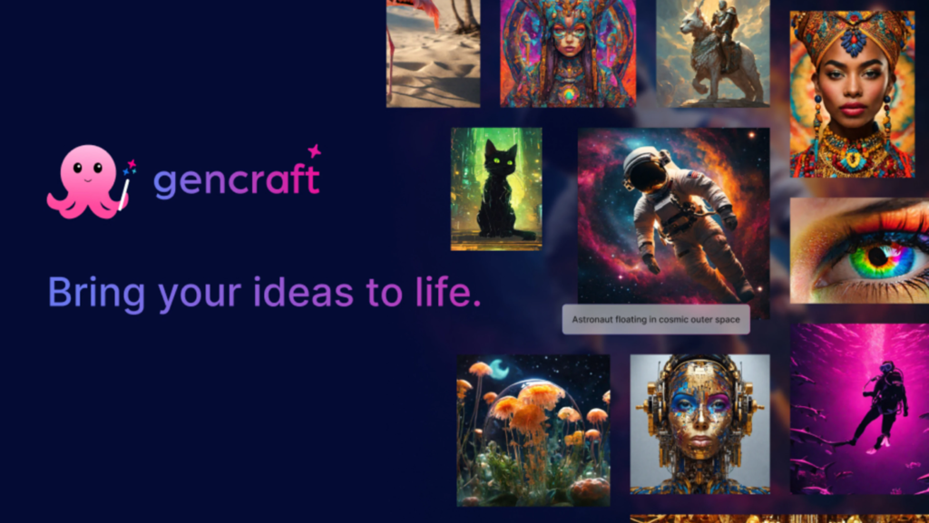 aplikasi art generator ai GenCraft