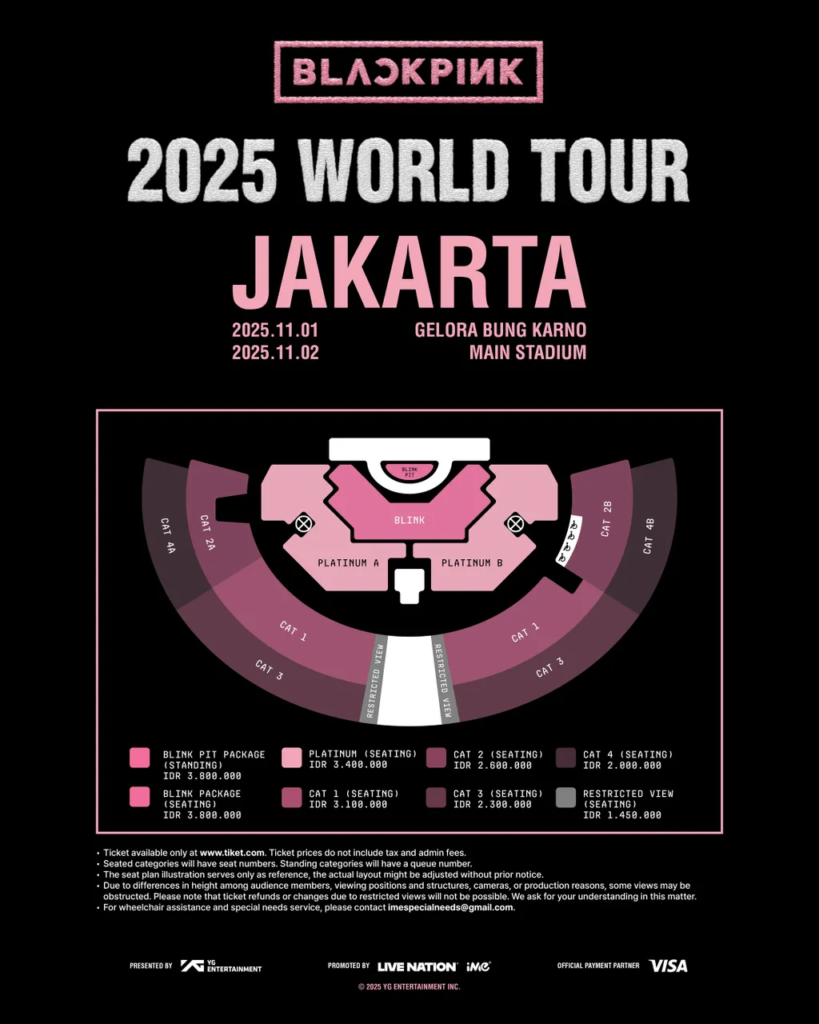 Event November 2025 di Jakarta BLACKPINK World Tour: DEADLINE