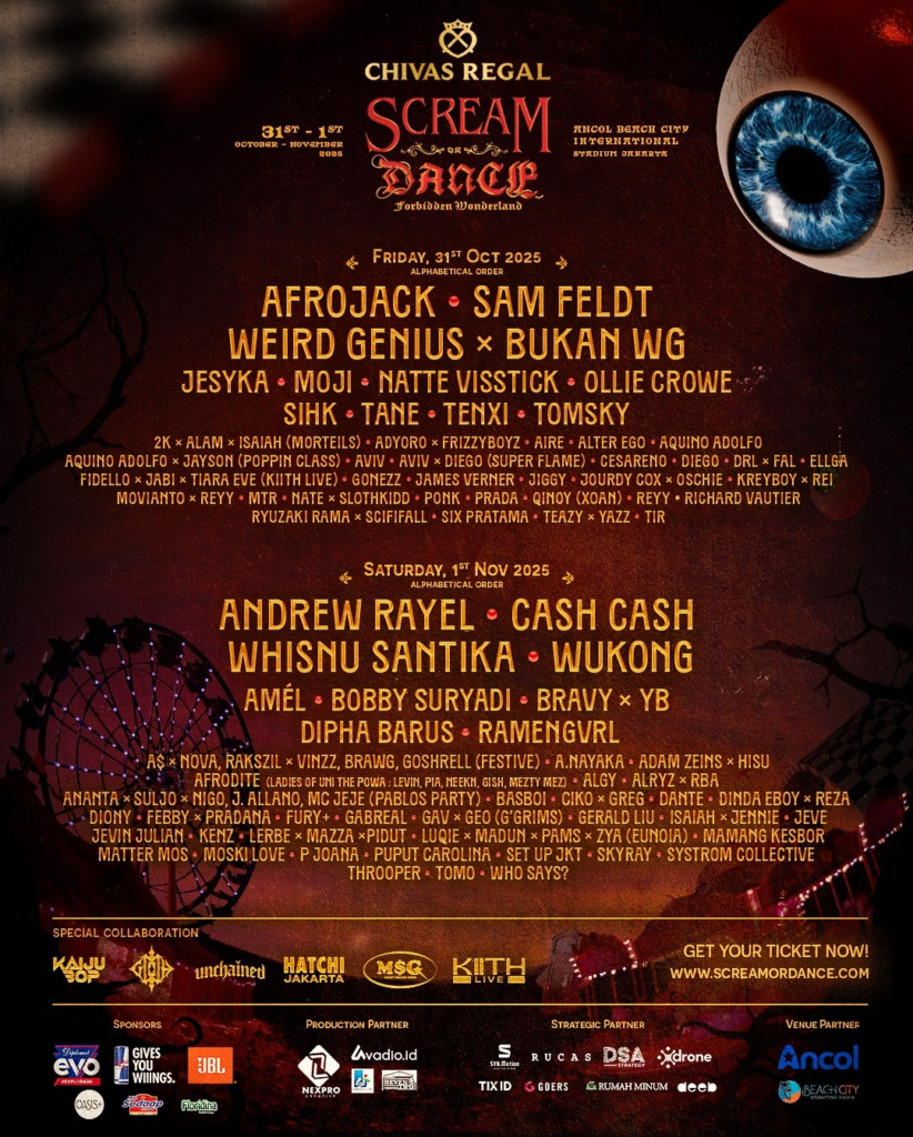 Event November 2025 di Jakarta Scream or Dance