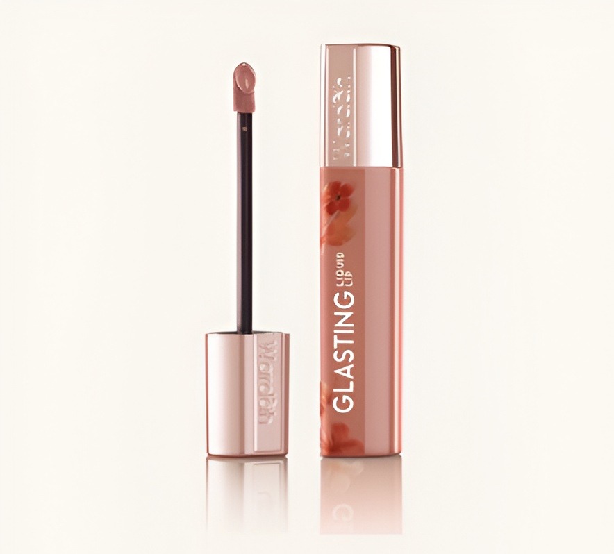 Lipstik nude wardah glasting liquid lip