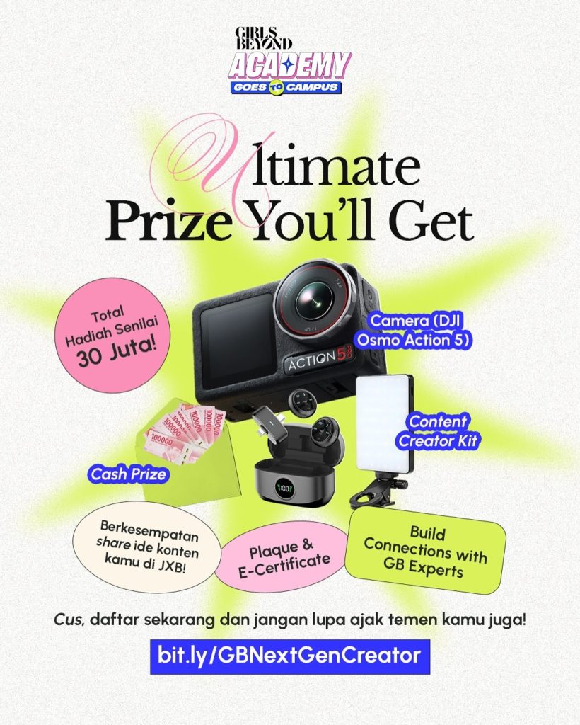 Cuma Bikin Konten, Kamu Bisa Jadi GB Next Gen Creator dan Menangi Hadiah Senilai Total Rp30 Juta!