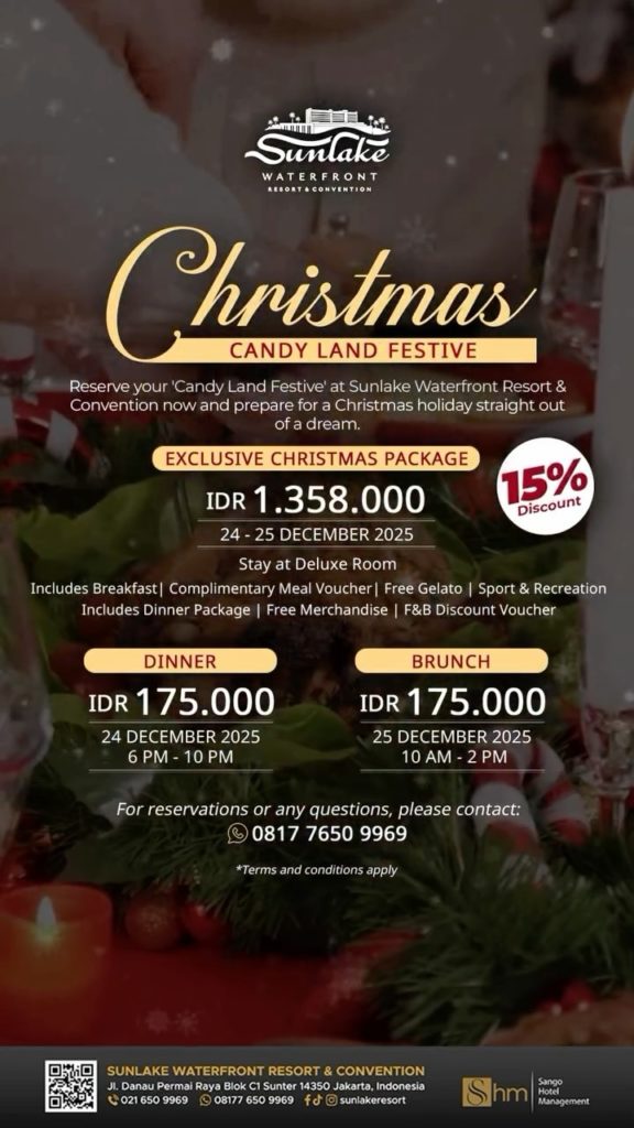 Hotel untuk Christmas Dinner di Jakarta 2025
