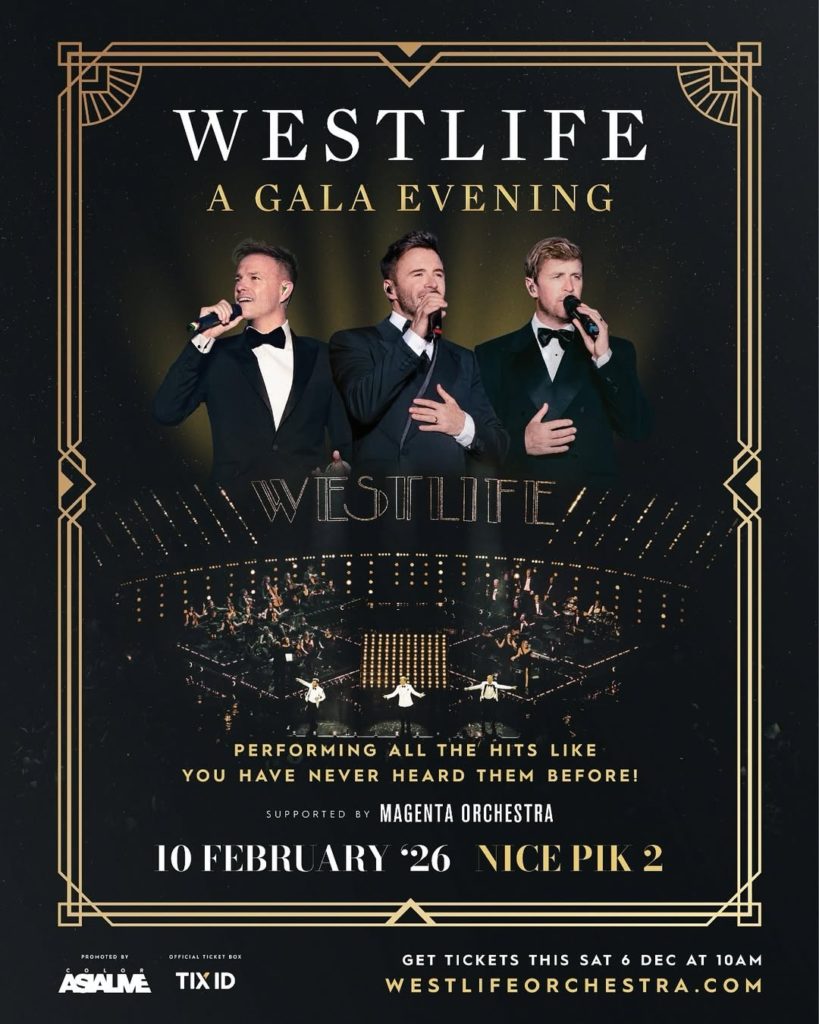 Event Februari 2026 di Jakarta Westlife – A Gala Evening