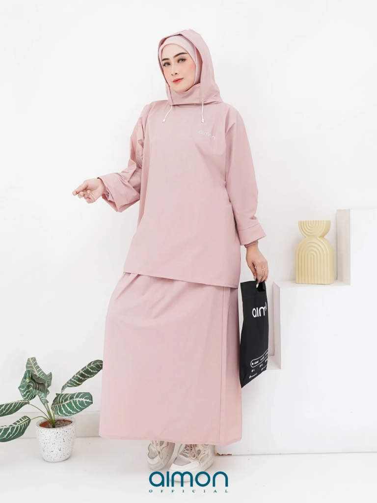 jas hujan untuk perempuan aimon