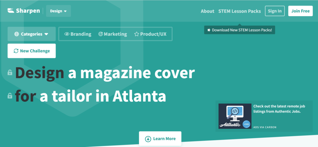 portofolio kerja fake project sharpen design