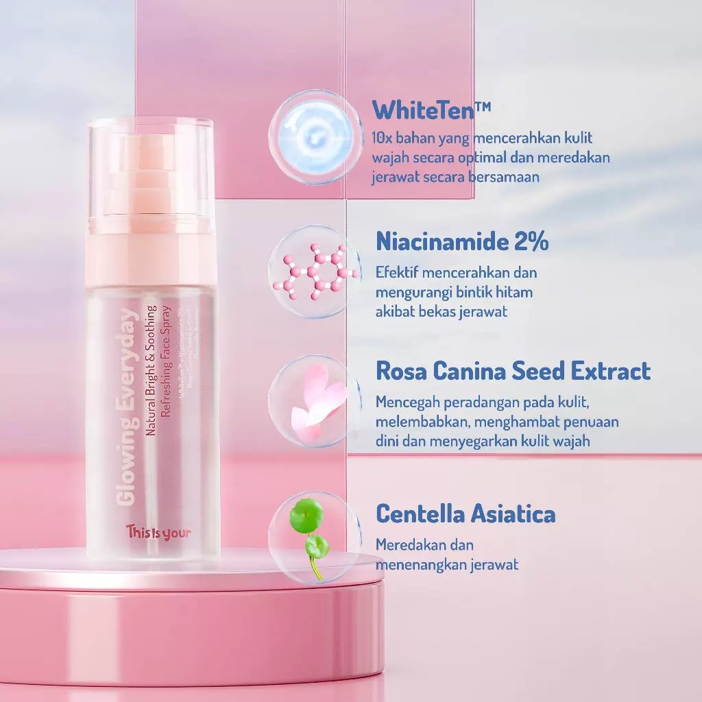 face mist This is Your: Glowing Everyday Shooting Refreshing Face Spray