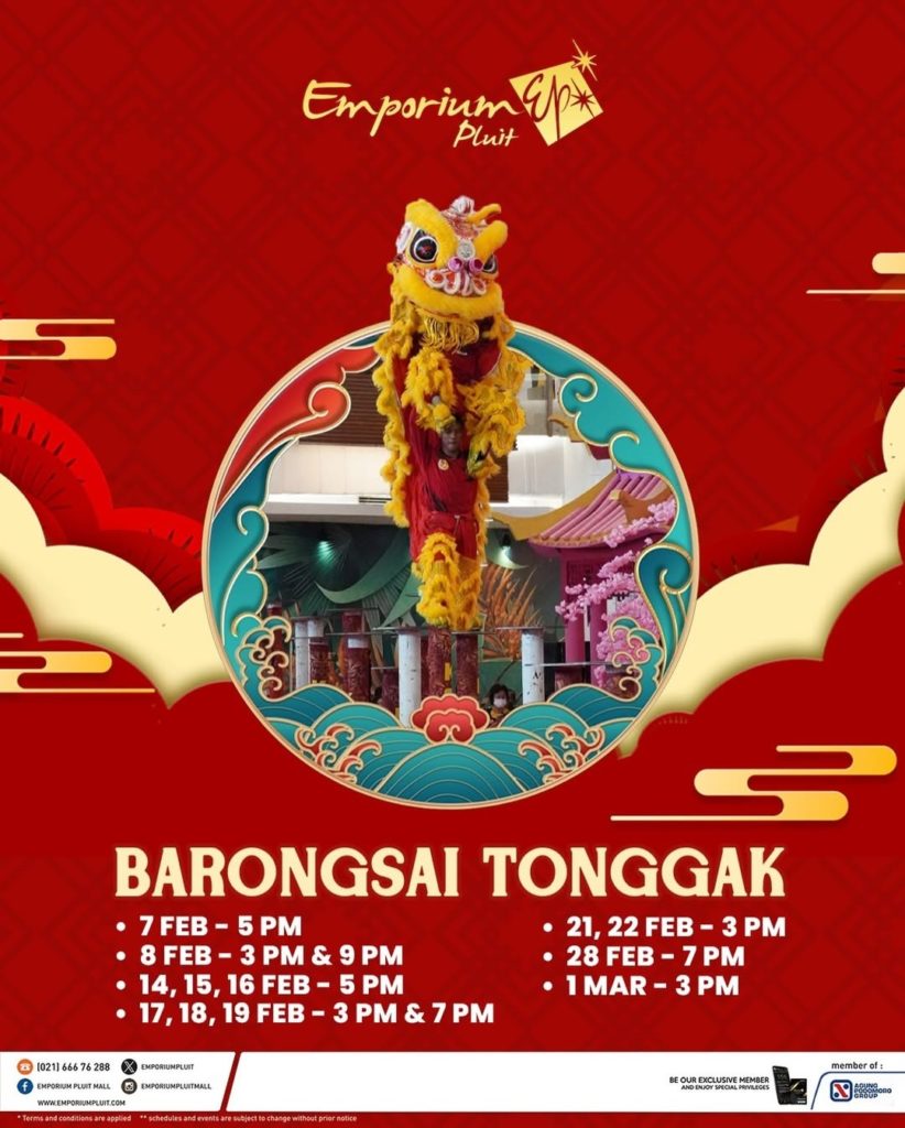 Mal di Jakarta yang Ada Atraksi Barongsai 