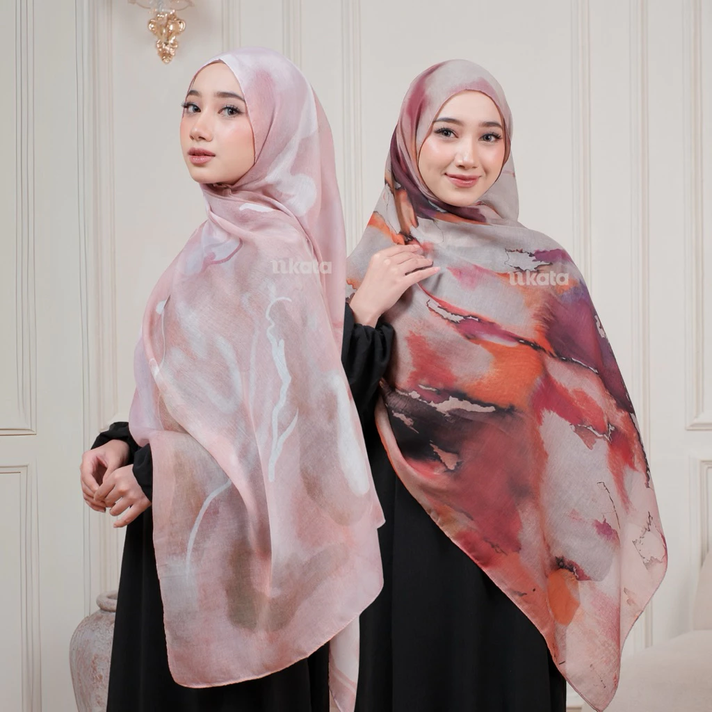 Brand Hijab Viscose Printed ukata
