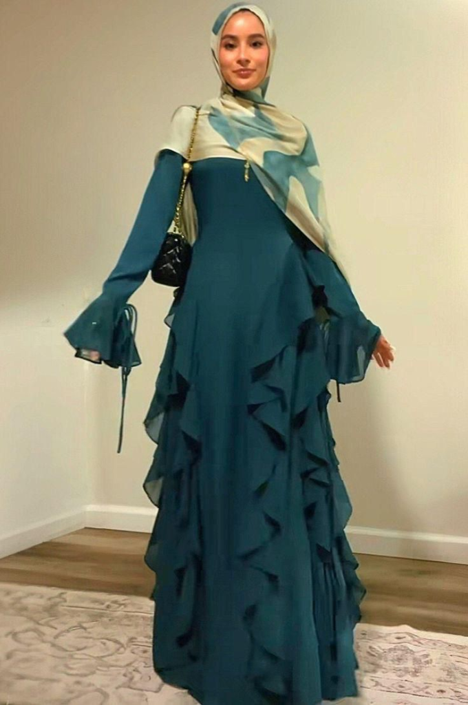 tren warna baju lebaran 2026 Teal Blue