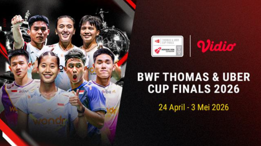 Film dan Series di Vidio Mei 2026 Thomas & Uber Cup 2026 (Live Sports)