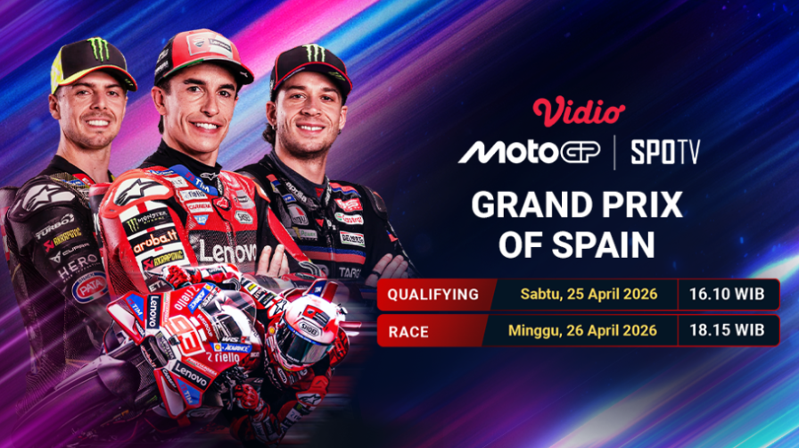 Film dan Series di Vidio Mei 2026 MotoGP di SPOTV (Live Sports)
