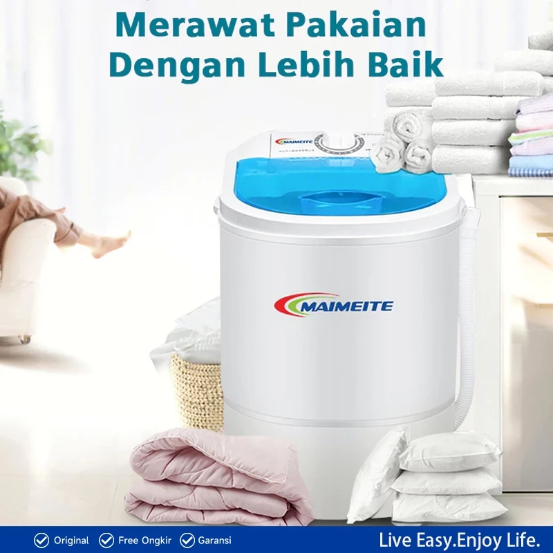 Mesin Cuci Mini: MAIMEITE 4.5KG Mini Mesin Cuci Washing Machine Portable