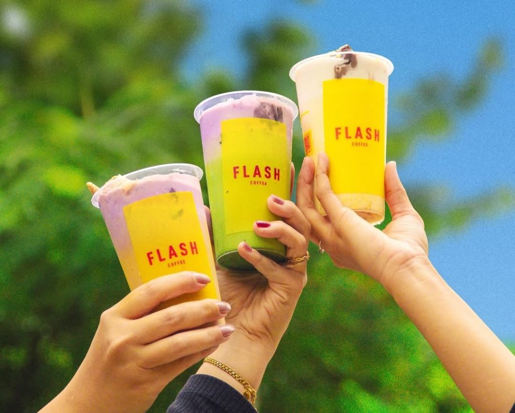 rekomendasi ube matcha enak Flash Coffee