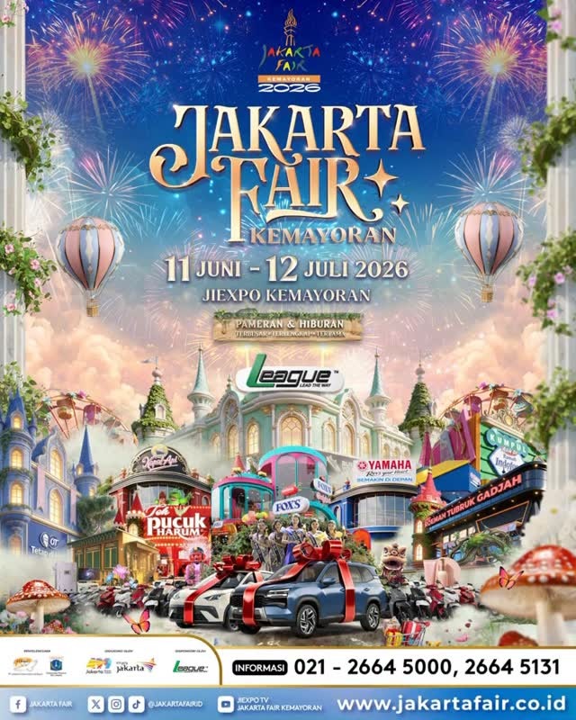 Jakarta Fair / PRJ Kemayoran (11 Juni - 12 Juli)