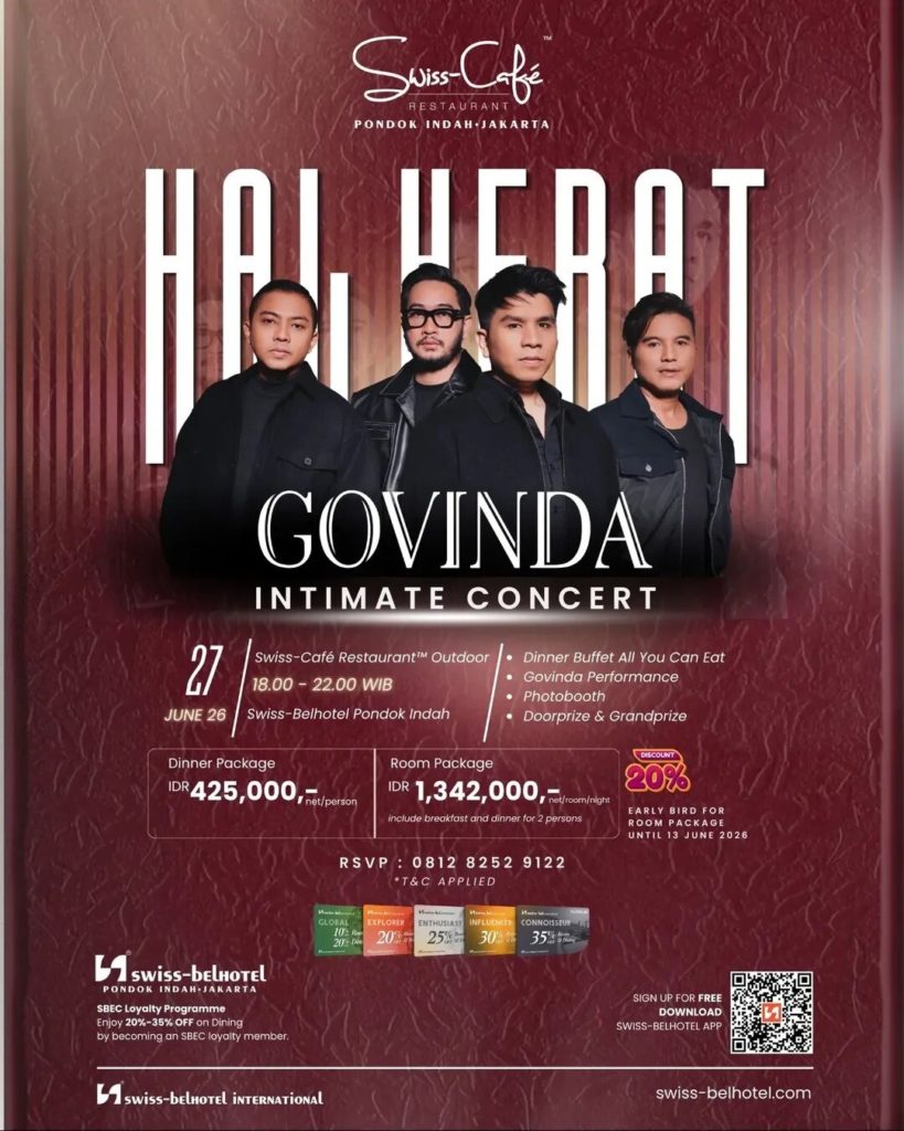 Hal Hebat: Govinda Intimate Concert (27 Juni)