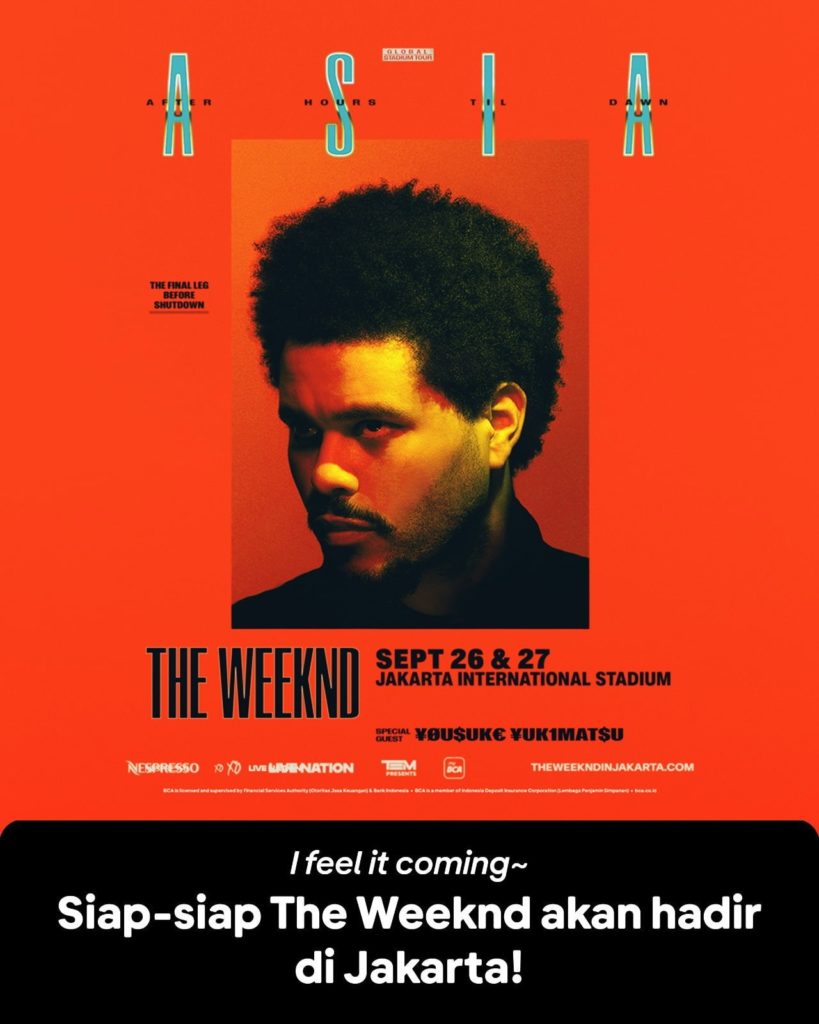 The Weeknd – After Hours Til Dawn Tour (26 – 27 September 2026)