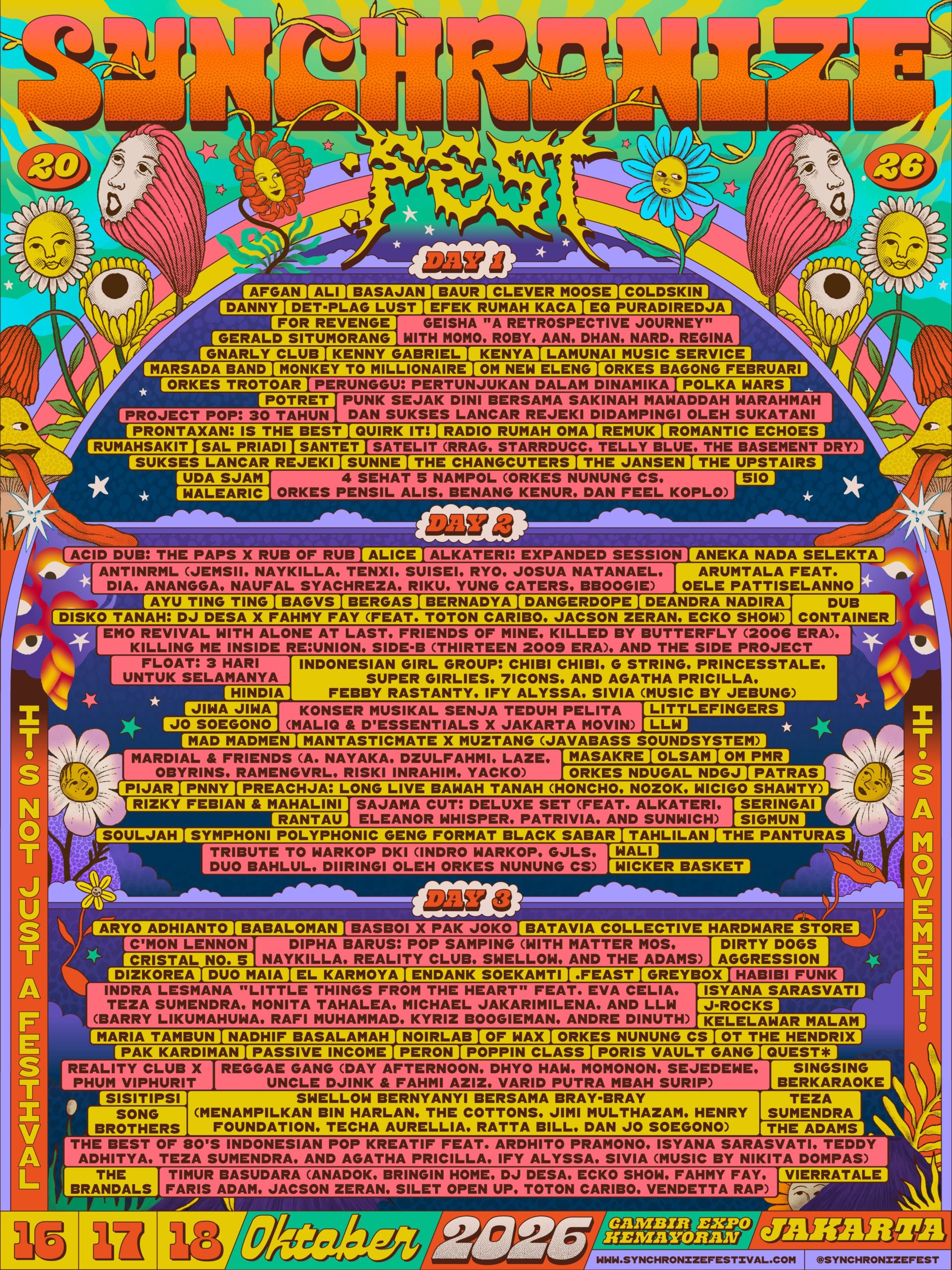 Synchronize Fest 2026 (16&ndash;18 Oktober 2026)