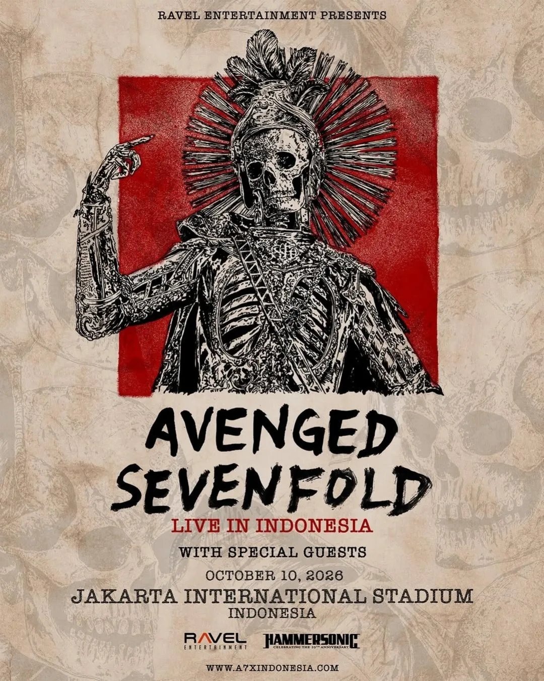 Avenged Sevenfold Asia Tour (10 Oktober 2026)